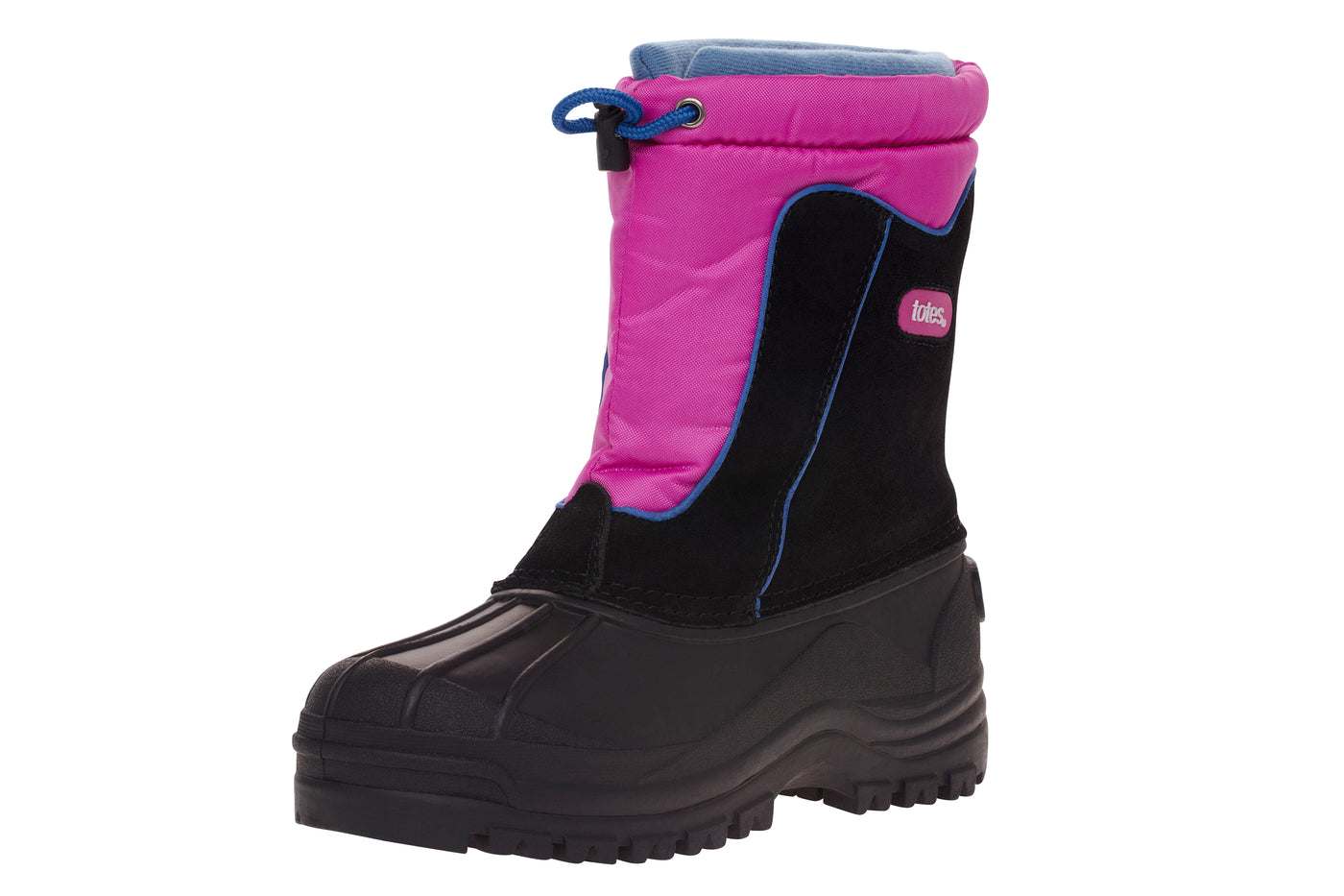 totes Kids Snow Boots with Toggle Bungee Closure Action All-Weather Insulated Winter Boots Built for Comfort, Durability - Keeps Feet Warm & Dry