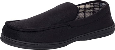Van Heusen Mens Slippers Comfy Slip-On Micro Suede House with Soft Flannel Lining