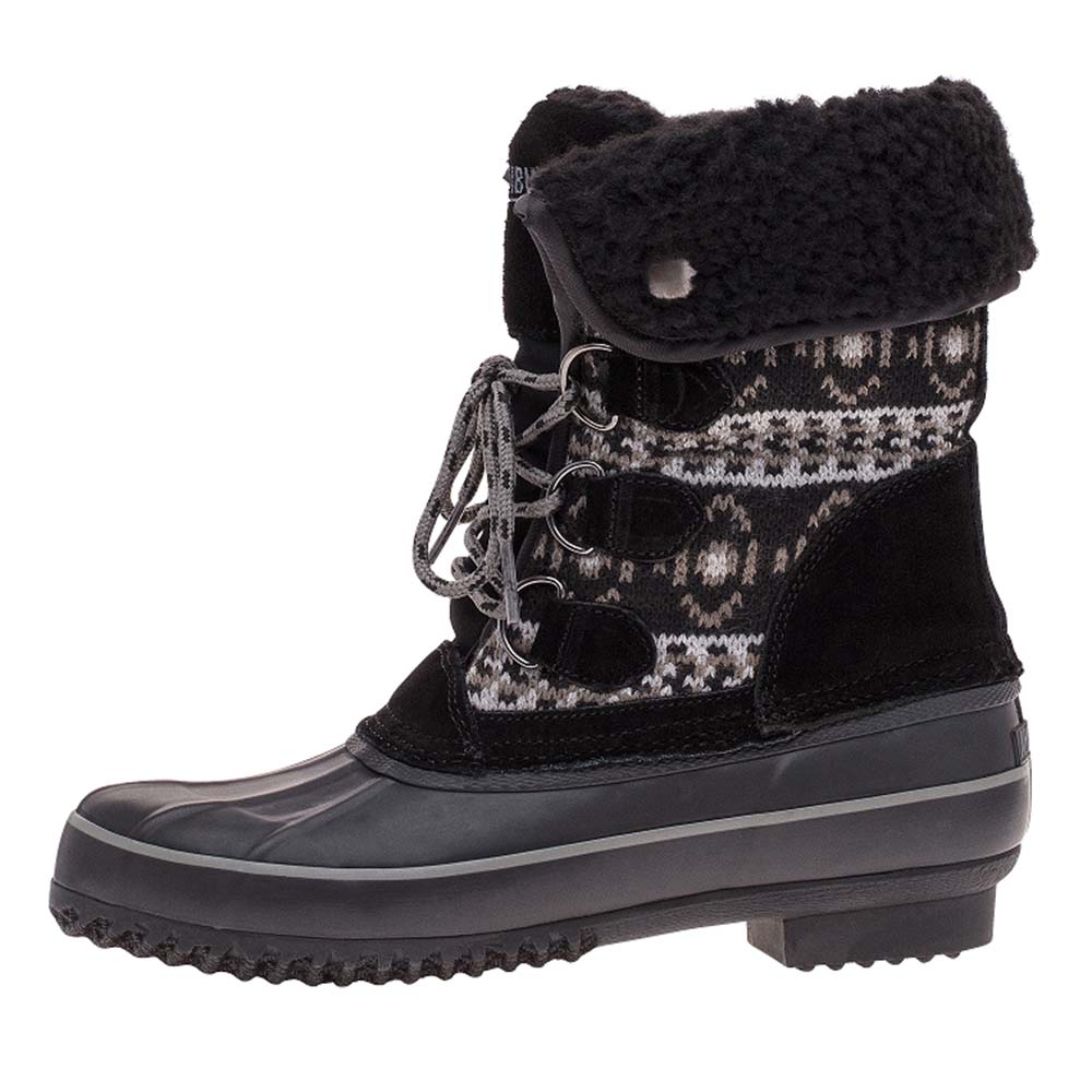 Khombu Snow Boots Sweater Irene Black Brilliant Shops