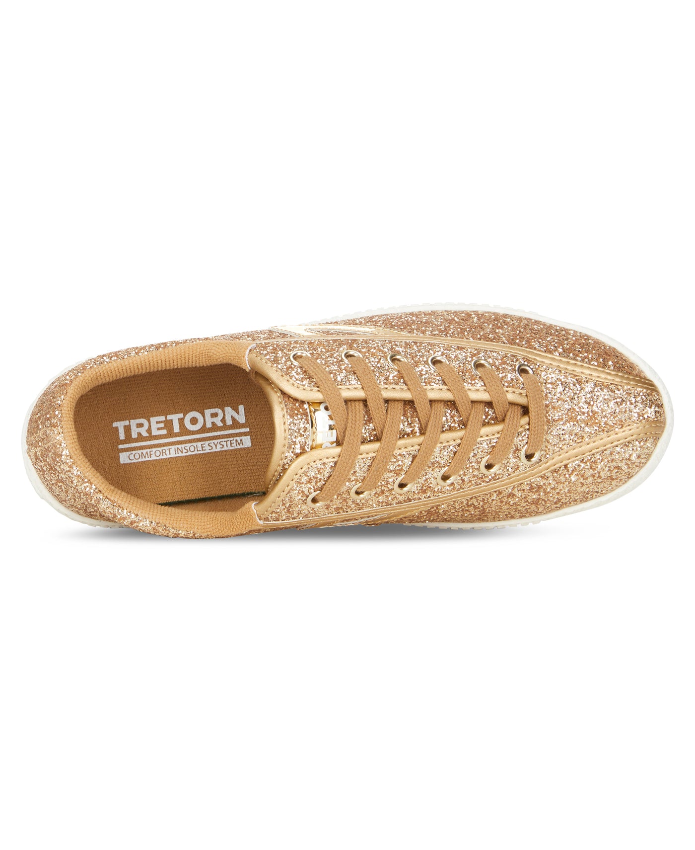 Tretorn Women's Sneakers Nylite Glitter Gold
