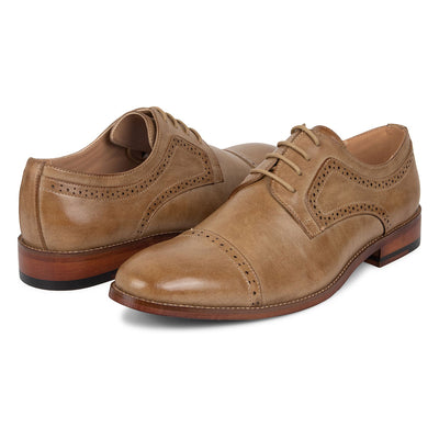 Kenneth Cole Unlisted Men's Cheer Lace Up Dress Shoe Light Brown
